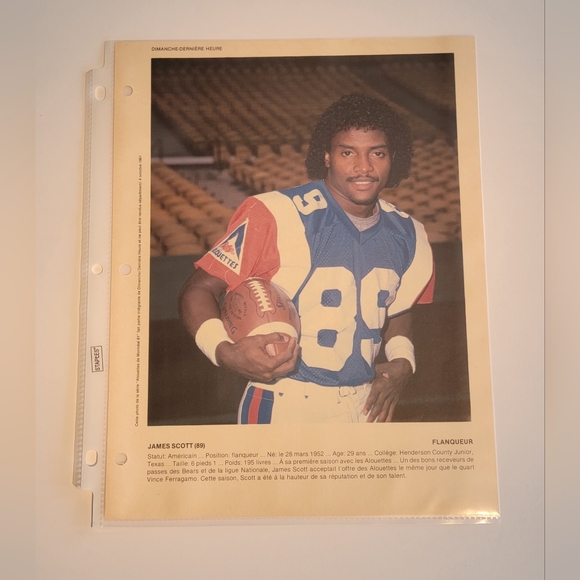 1981 Montreal Alouettes CFL Dimanche Derniere Heure Football Prints - Picture 13 of 16